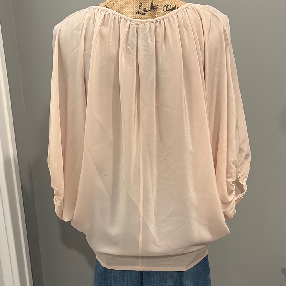 Pink Ruched Relaxed Blouse - Picture 10 of 13